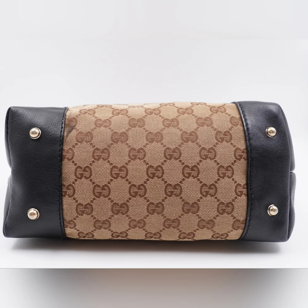 T26💖Gucci Monogram Canvas Heartbit Tote_7